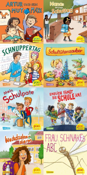 Carlsen | Pixi-Box 304: In die Schule mit Pixi (8x8 Exemplare) | diverse