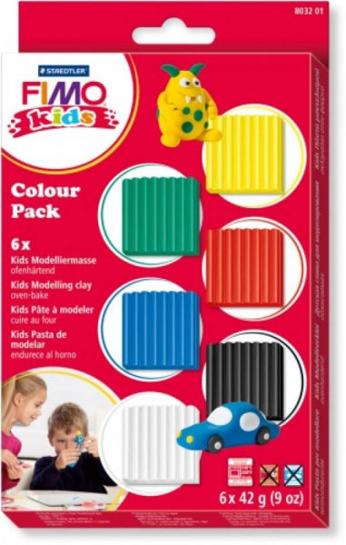 Staedler | FIMO kids Colour Pack - basic 6x42g | 8032 01