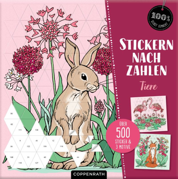 Coppenrath Verlag GmbH & Co.KG | Stickern nach Zahlen - Tiere (100% selbst gemacht) | 95172
