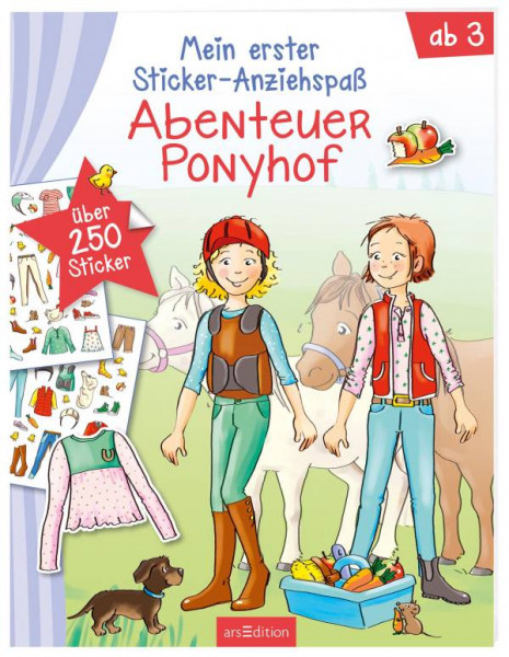 Ars Edition | Mein erster Sticker-Anziehspaß - Abenteuer Ponyhof