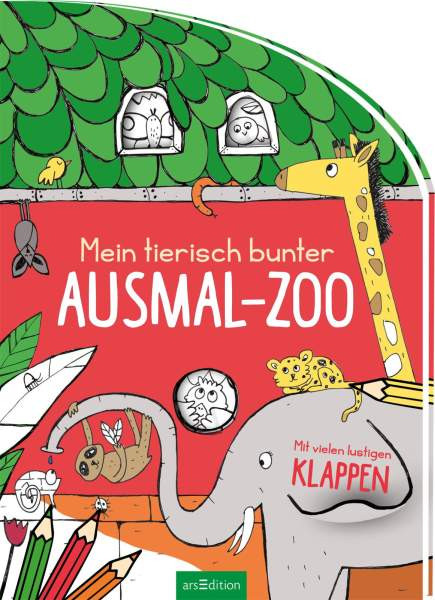 arsEdition | Mein tierisch bunter Ausmal-Zoo | 