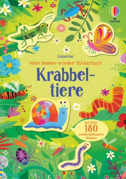 Usborne | Mein Immer-wieder-Stickerbuch: Krabbeltiere | Smith, Sam