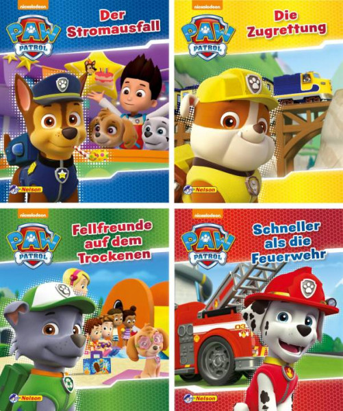 Nelson | Nelson Mini-Bücher: Paw Patrol 1-4