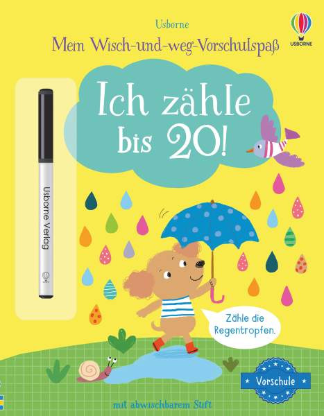 Usborne | Mein Wisch-und-weg-Vorschulspaß: Ich zähle bis 20! | Greenwell, Jessica
