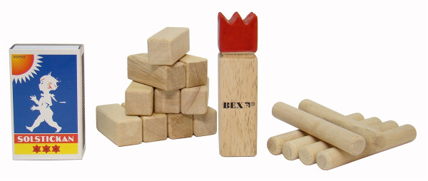 Bex Sport | Mini Kubb Original Gummiholz ​​in Farbbox | 518011-1