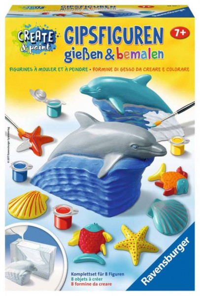 Ravensburger | Gipsfiguren gießen und bemalen |  Delfin