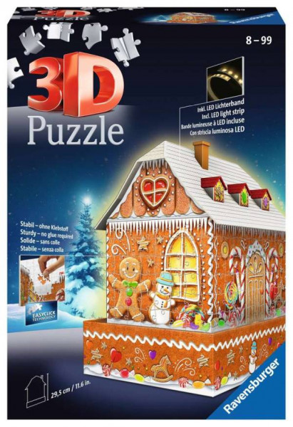 Ravensburger Puzzle | Lebkuchenhaus bei Nacht | 216 Teile