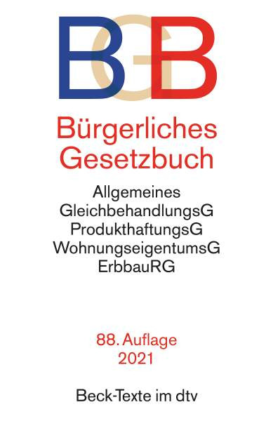 dtv Verlagsgesellschaft | Bürgerliches Gesetzbuch BGB | 
