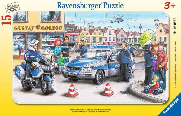 Ravensburger | Puzzle Einsatz der Polizei 15 Teile | 60375