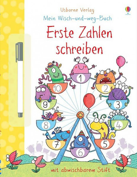 Usborne | Mein Wisch-und-weg-Buch: Erste Zahlen schreiben