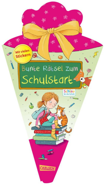 Carlsen | Schlau für die Schule: Bunte Rätsel zum Schulstart (Schultüte 2025 rosa) | Mildner, Christine