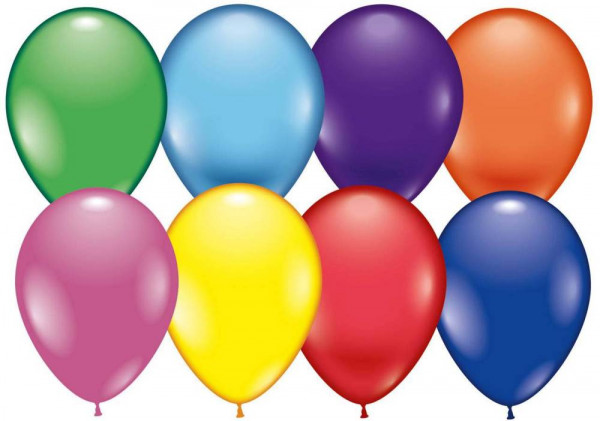 Karaloon | Ballons rund 8 Stück | 75-80 cm | Bunt