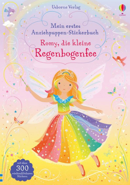Usborne | Mein erstes Anziehpuppen-Stickerbuch: Romy, die kleine Regenbogenfee