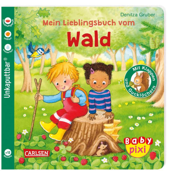 Carlsen | Baby Pixi (unkaputtbar) 129: Mein Lieblingsbuch vom Wald | Gruber, Denitza