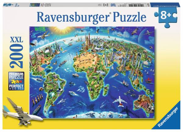 Ravensburger Puzzle | Große, weite Welt | 200 XXL Teile