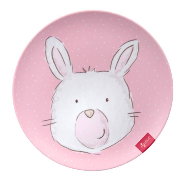 Sigikid | Melaminteller Hase rosa. | 25177