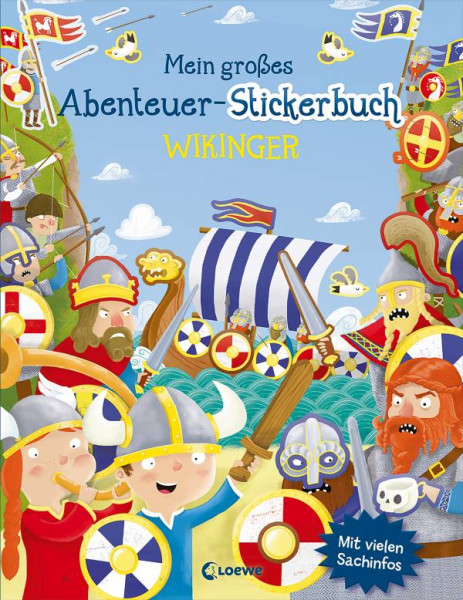 Loewe | Mein großes Abenteuer-Stickerbuch - Wikinger | George, Joshua