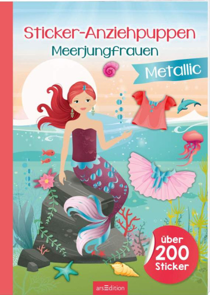 arsEdition | Sticker-Anziehpuppen Metallic  Meerjungfrauen | 