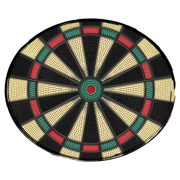 CARROMCO ELEKTRONIK DARTBOARD RAPTOR-301, 4-LOCH ABSTAND