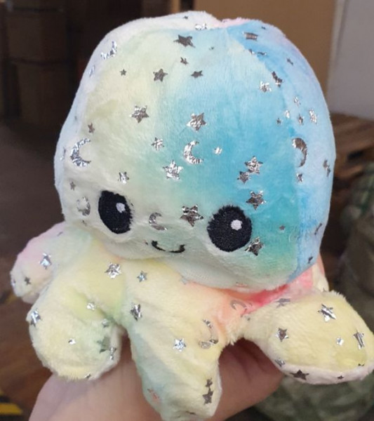 Wende Oktopus mit Glitter