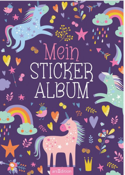 Ars Edition | Mein Stickeralbum - Einhörner | 12339