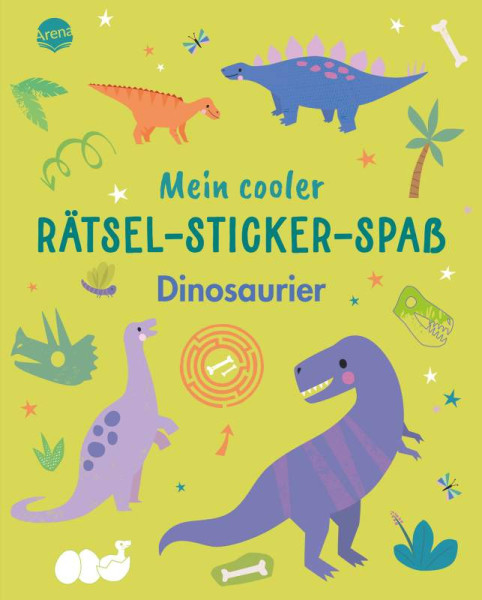 Arena | Mein cooler Rätsel-Sticker-Spaß. Dinosaurier | 