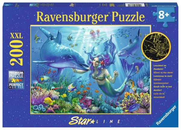 Ravensburger Puzzle | Leuchtendes Unterwasserparadies | 200 Teile