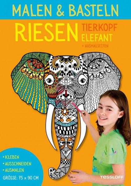 Tessloff Medienvertrieb | Malen & Basteln. RIESEN Tierkopf Elefant