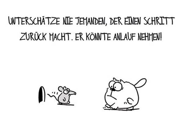 Rannenberg und Friends | Postkarte "Anlauf nehmen"