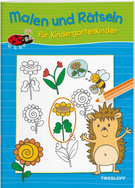 Tessloff Verlag Ragnar Tessloff GmbH & Co. KG | Malen und Rätseln für Kindergartenkinder (Blau)
