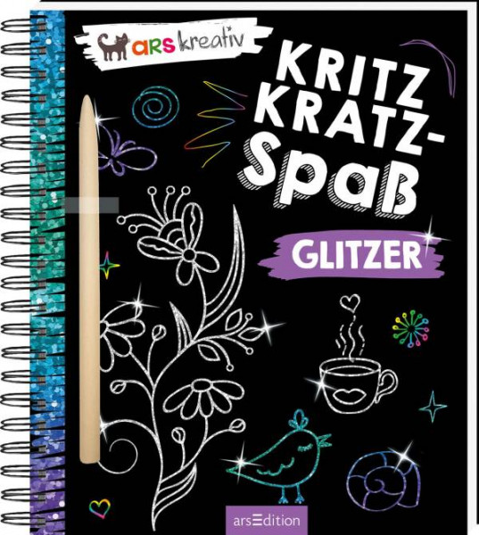 arsEdition | Kritzkratz-Spaß Glitzer