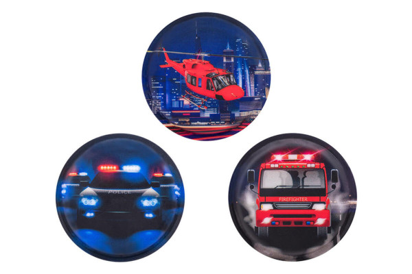 Belmil | Patches mit Klettverschluss Set 3-teilig- kompatibel mit Schulranzen Classy Plus/Smarty/Motion "Police" | 336/B6/63