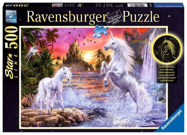 Ravensburger Puzzle | Einhörner am Fluss | 500 Teile