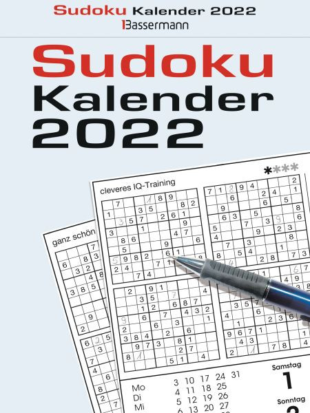 Bassermann | Sudokukalender 2022. Der beliebte Abreißkalender mit 800 Zahlenrätseln | Krüger, Eberhard