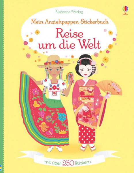 Usborne | Mein Anziehpuppen-Stickerbuch: Reise um die Welt