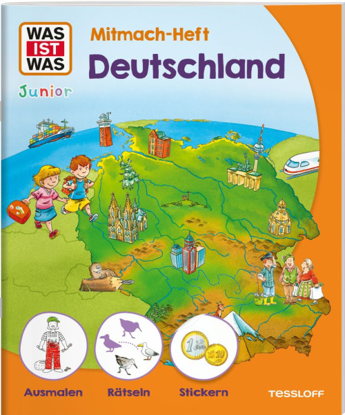 Tessloff Verlag Ragnar Tessloff GmbH & Co. KG | WAS IST WAS Junior Mitmach-Heft Deutschland | Braun, Christina; Schuck, Sabine