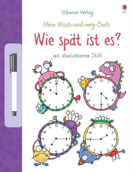 Usborne | Mein Wisch-und-weg-Buch: Wie spät ist es?