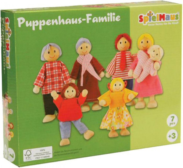 VEDES Großhandel GmbH - Ware |SpielMaus Holz Puppenhaus Familie | 0046013727