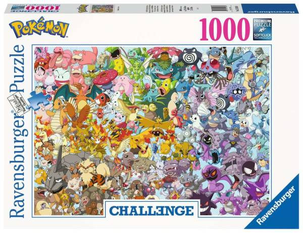 Ravensburger Puzzle | Challenge Pokémon | 1000 Teile | 151660
