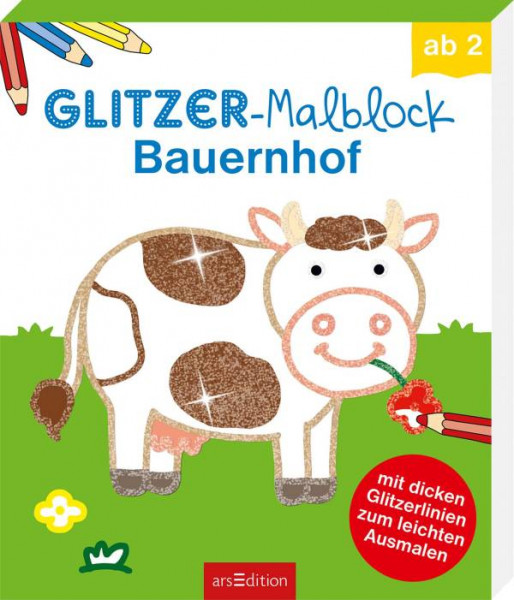 arsEdition | Glitzer-Malblock Bauernhof