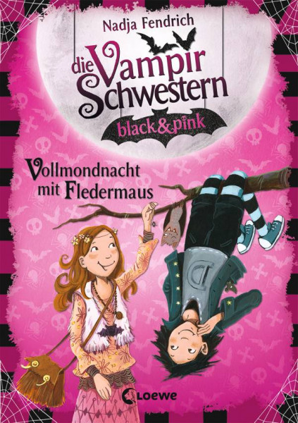 Loewe | Die Vampirschwestern black & pink - Vollmondnacht mit Fledermaus