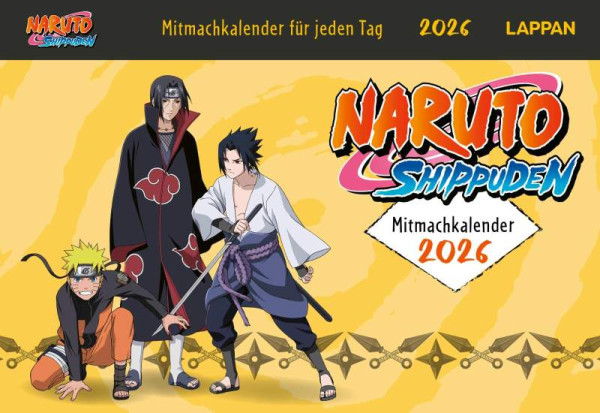 Lappan | Naruto Shippuden 2026 Mitmachkalender für jeden Tag | Kishimoto, Masashi; Tsuji, Miyuki