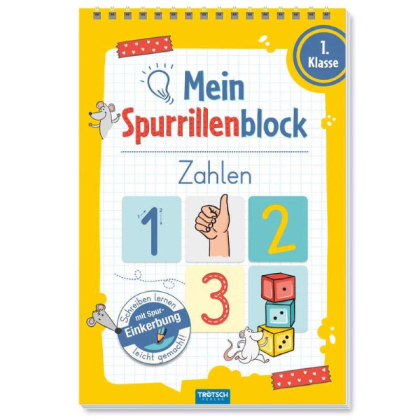 Trötsch Verlag GmbH & Co. KG | Trötsch Mein Spurrillenblock Zahlen Übungsbuch | 