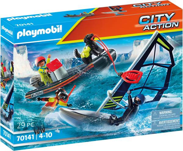 Playmobil | Seenot: Polarsegler-Rettung mit Schlauchboot | 70141