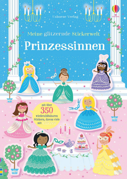 Usborne | Meine glitzernde Stickerwelt: Prinzessinnen