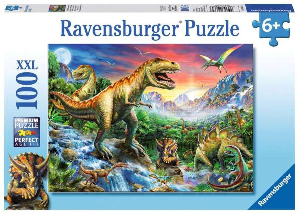 Ravensburger Puzzle |  Bei den Dinosauriern | 100 XXL Teile