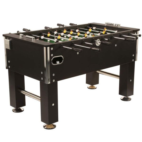 Tischkicker Profi Soccer Deluxe Schwarz – Hochwertiger Kickertisch für Zuhause​
