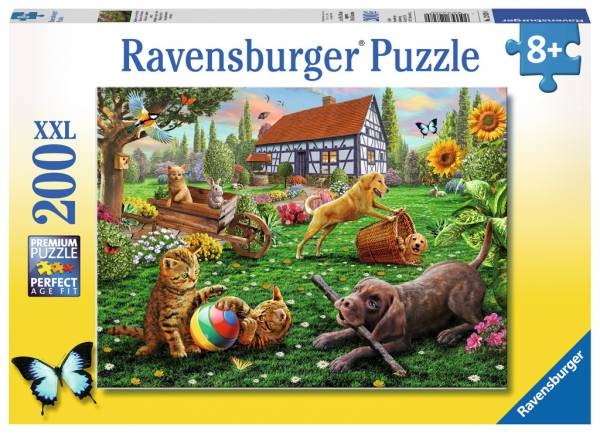 Ravensburger | Puzzle | Entdecker auf 4 Pfoten | 200 Teile