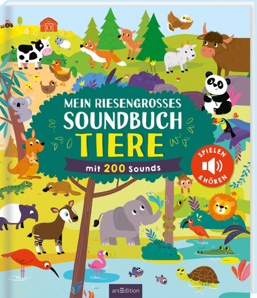 arsEdition | Mein riesengroßes Soundbuch Tiere | 