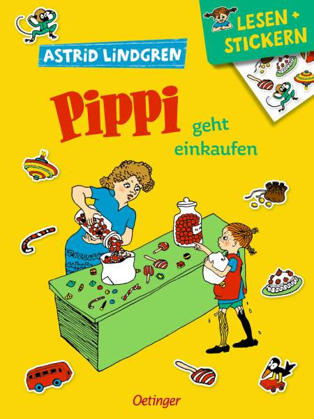 Astrid Lindgren | Lesen + Stickern. Pippi geht einkaufen